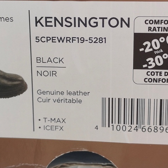 New Denver Hayes Men's Leather Winter Boots - Size 11 - Picture 5 of 5